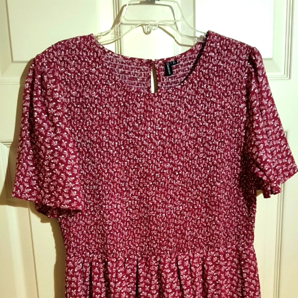 Red Floral Dress